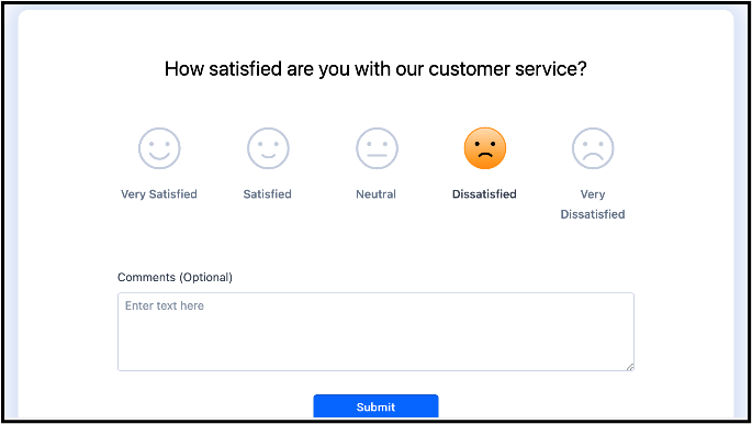 Customer Satisfaction Rating Form
