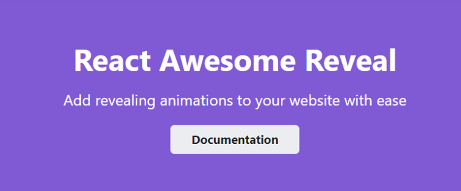 React Awesome Reveal