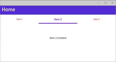 Configuring Syncfusion .NET MAUI Tab View Properties Using VSM