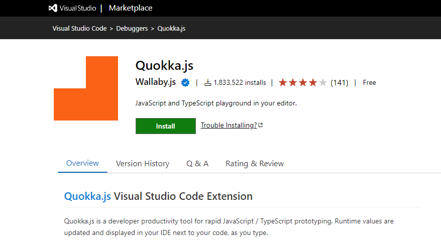 Quokka - Visual Studio Code extension