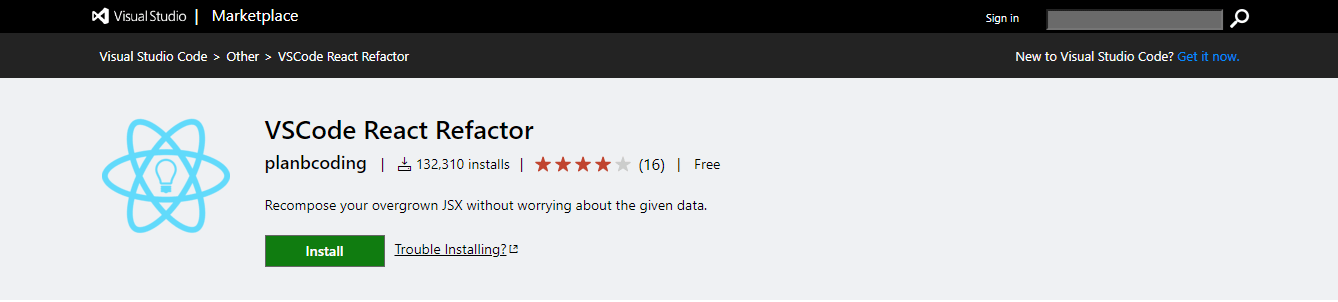 VSCode React Refactor