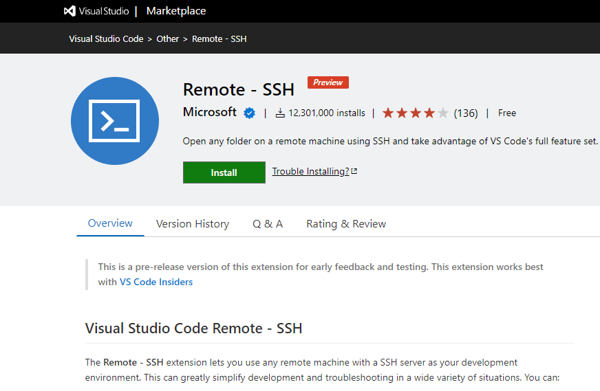 visual studio code ssh remote