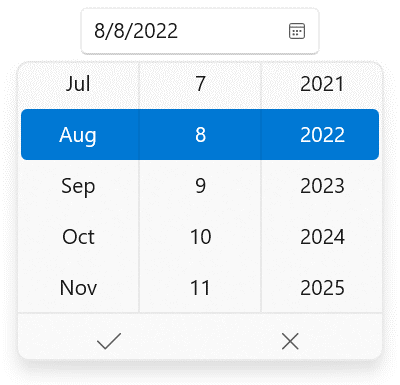 Customized Dropdown in Date Picker