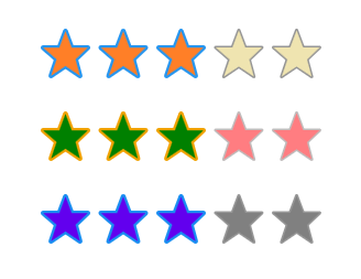 .NET MAUI Rating Control with Custom Colors