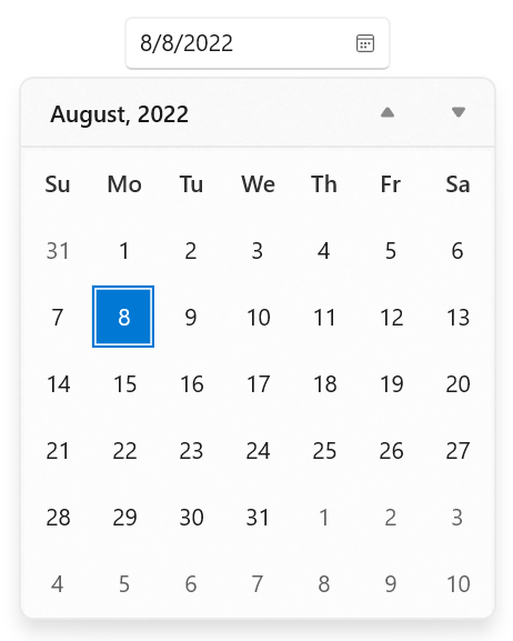 Selection Highlight Mode in Calendar Date Range Picker