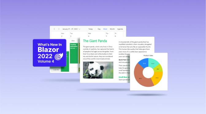 What's New in Syncfusion Blazor 2022 Volume 4