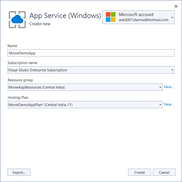 Windows App Service