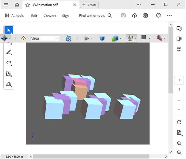 Adding Animation to 3D Annotation Using WPF PDF Library