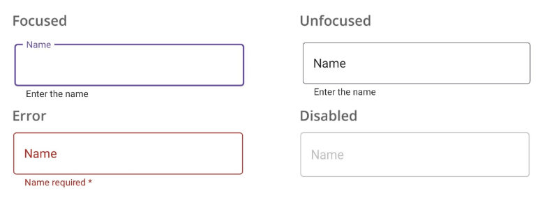 .NET MAUI Text Input Layout’s Supported States