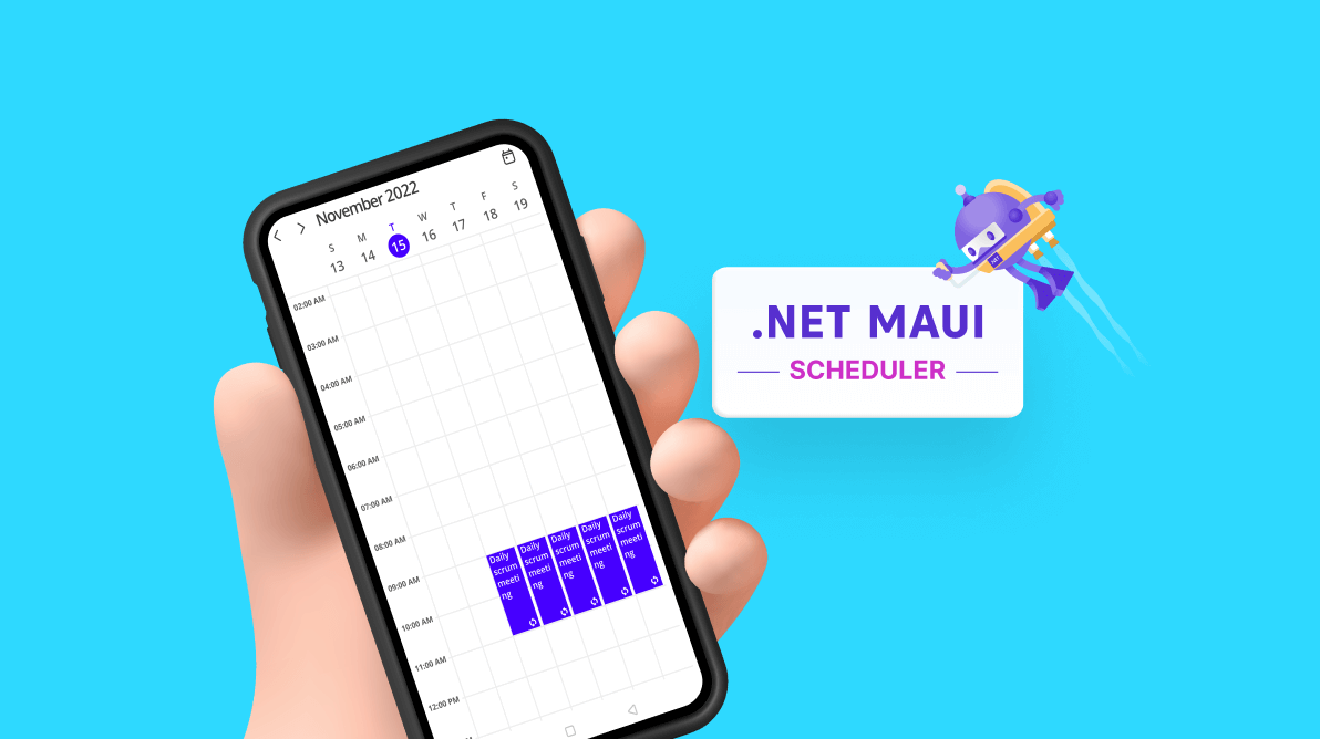 Recurring Events in .NET MAUI Scheduler—An Overview