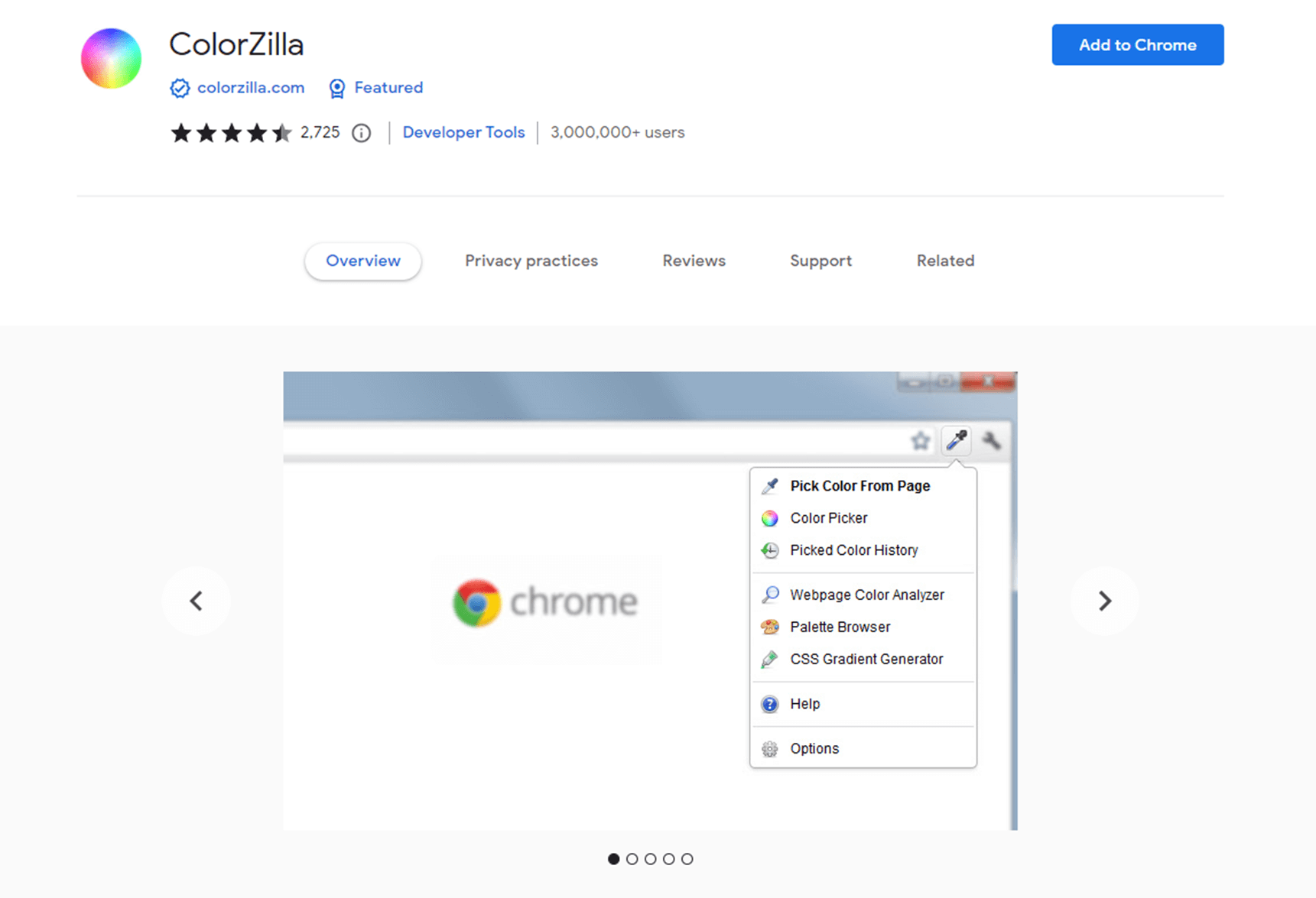 ColorZilla Chrome Extension