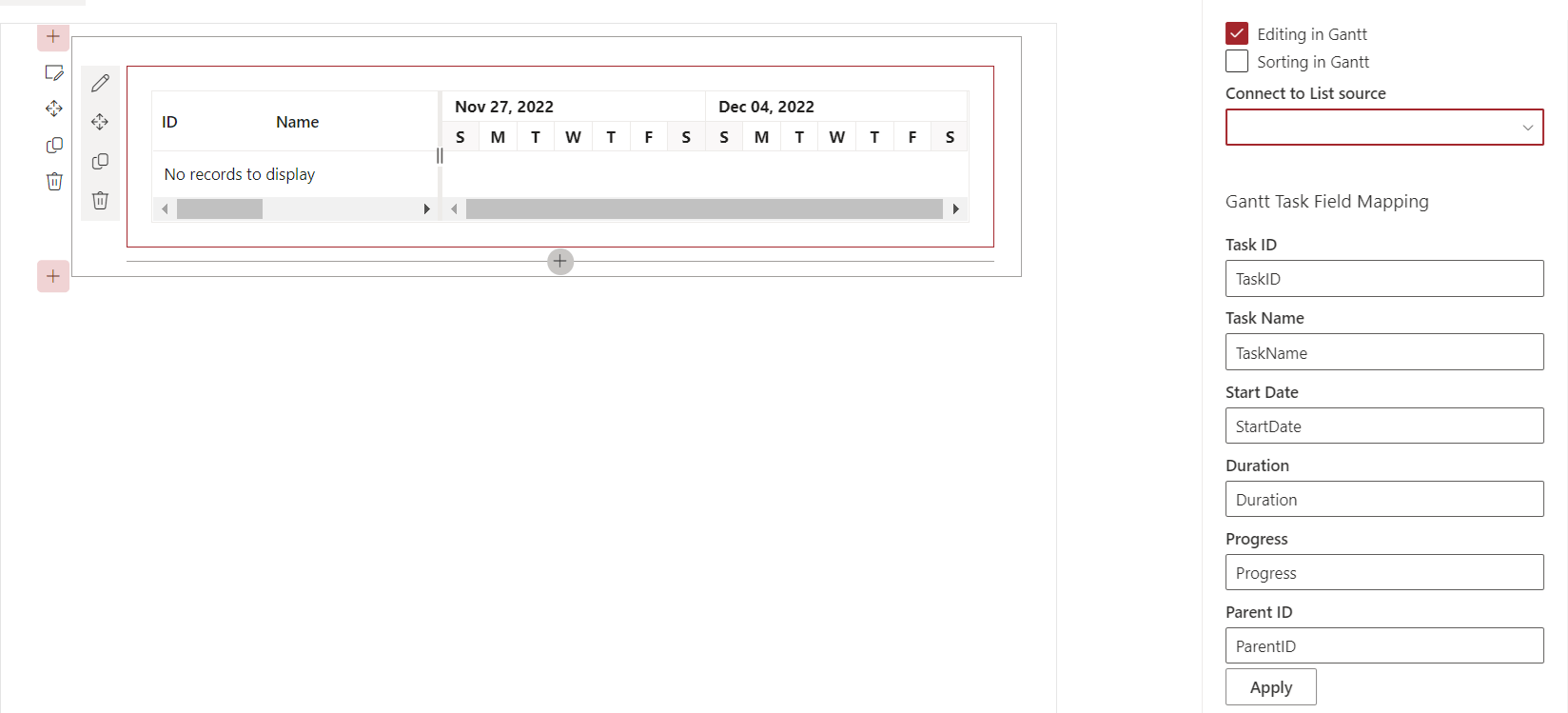 Designing the Properties Panel to Read SharePoint List Data