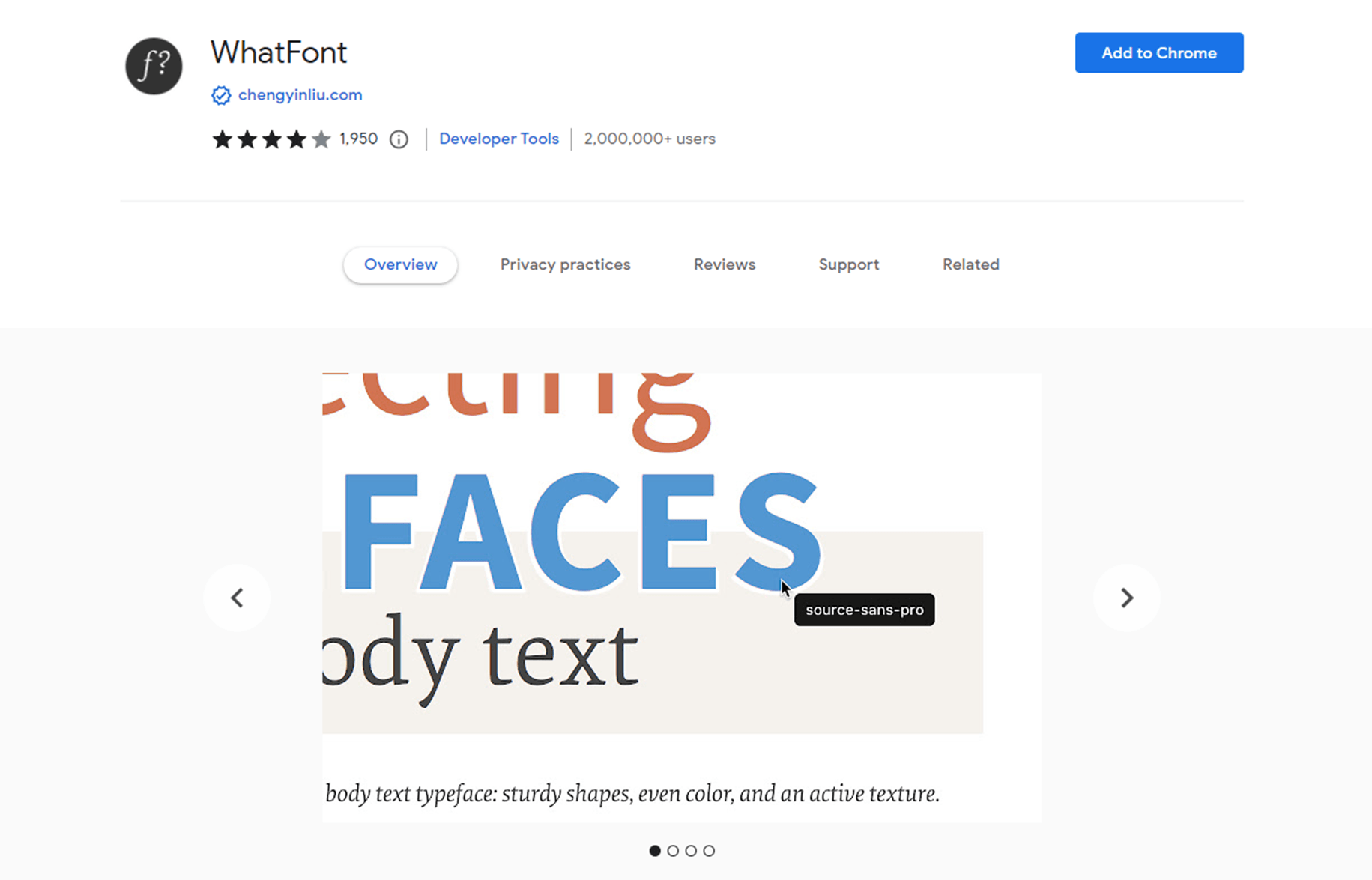 Font Finder by WhatFont