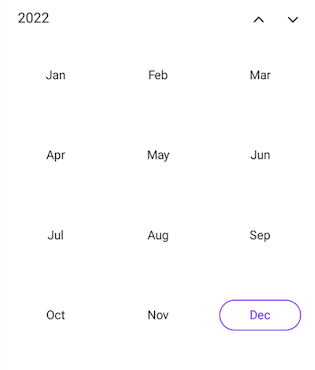 Year View in .NET MAUI Calendar