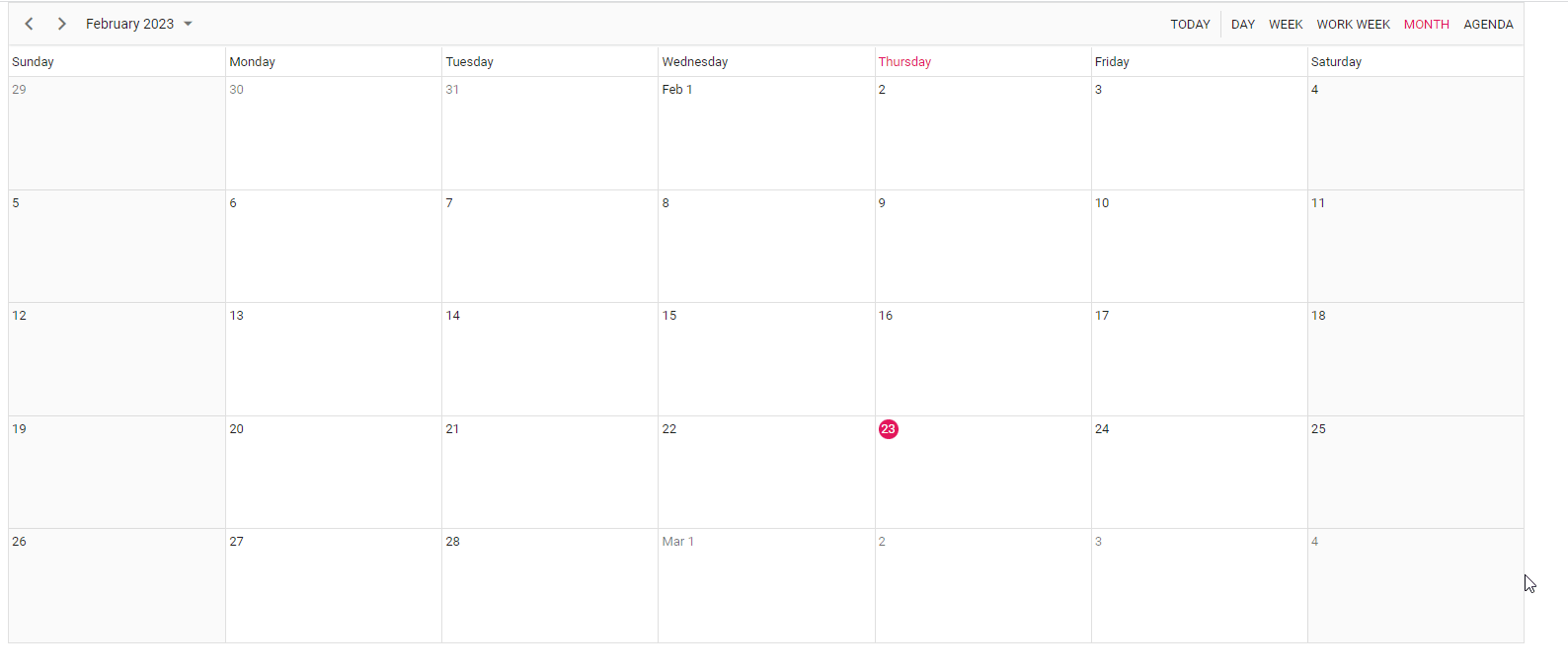 Creating events in React Scheduler