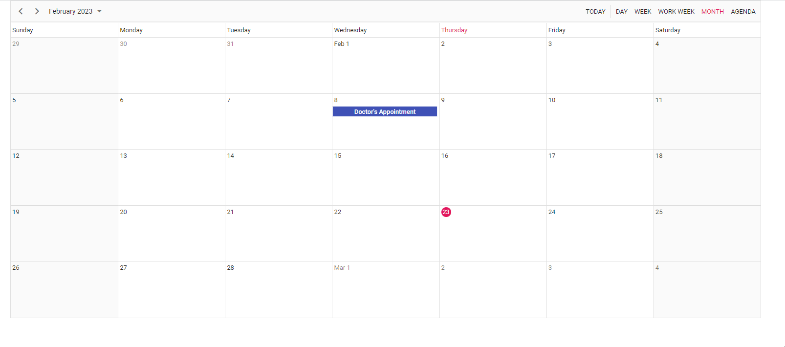 Deleting events in React Scheduler
