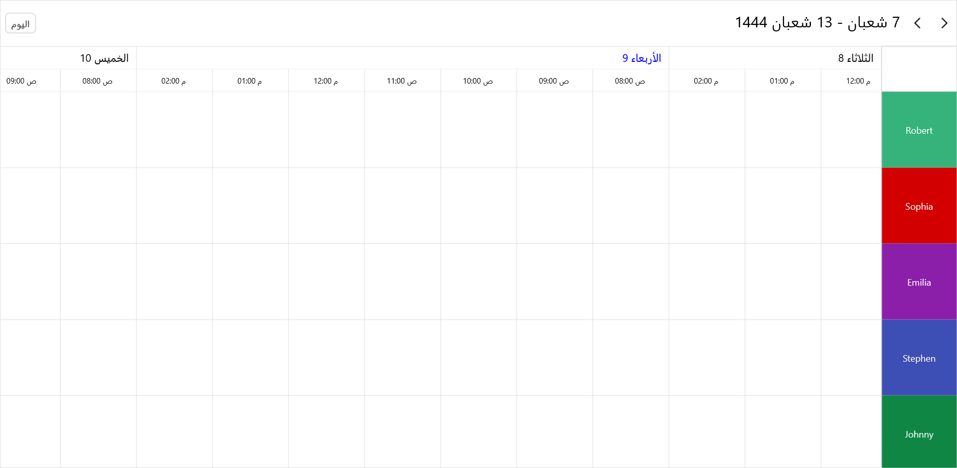 Grouping resources in the Hijri calendar