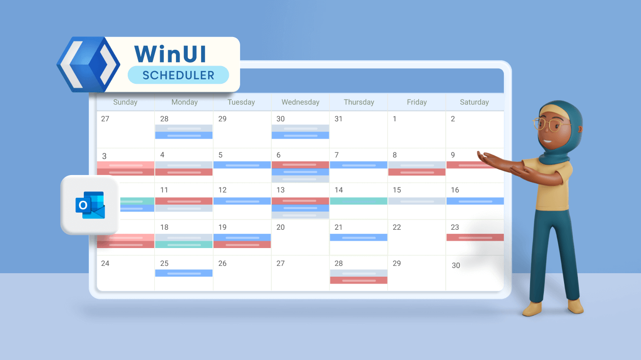 How to Synchronize Outlook Calendar Events with Syncfusion WinUI Scheduler