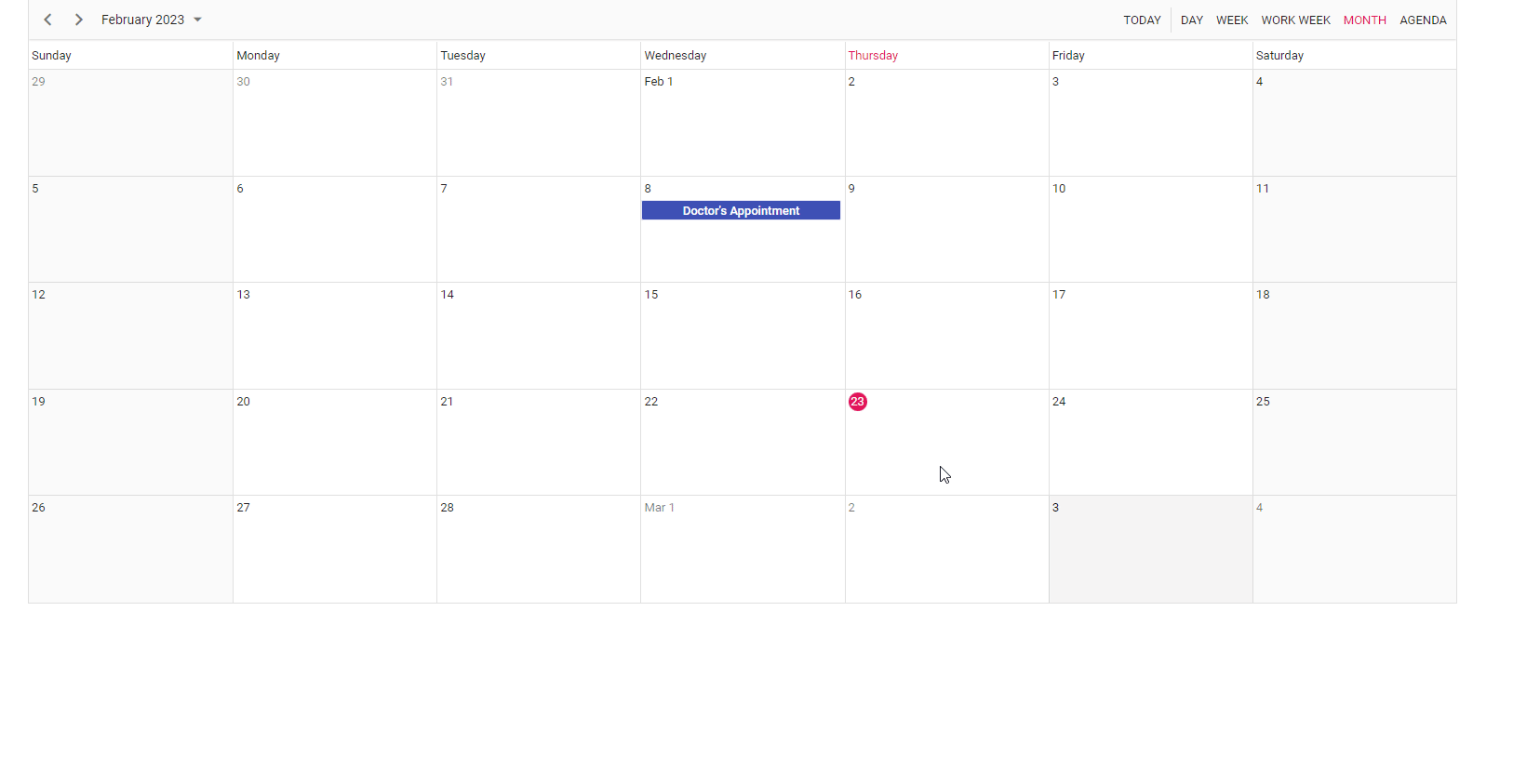 Updating events in React Scheduler