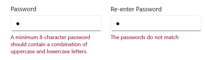 Validating the Sign-Up Form Field Using IDataErrorInfo Interface