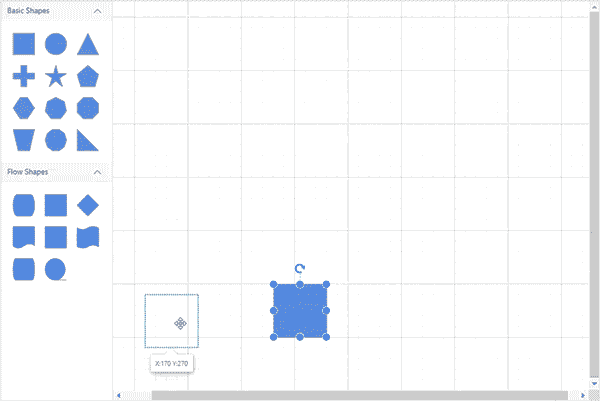 Blazor Diagram component with auto-scrolling functionality