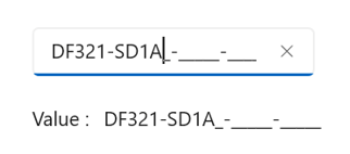 Including prompts and literals in the input