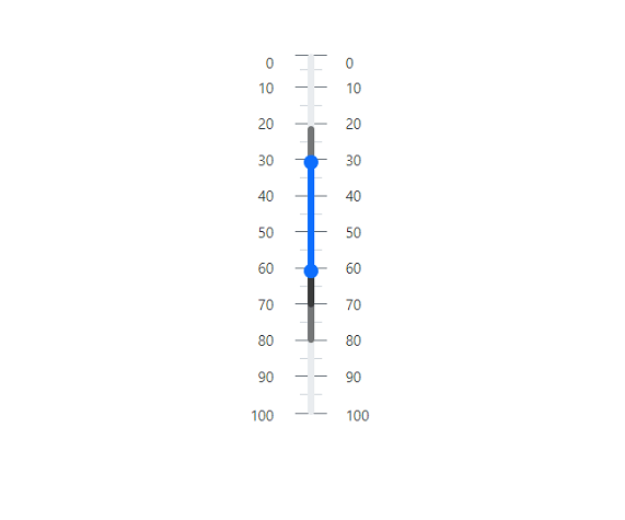 Reversible Blazor Range Slider