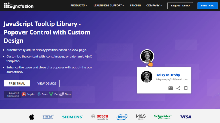 6 Free Libraries to Create Tooltips in JavaScript | Syncfusion Blogs