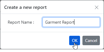 Create a New Report Dialog in the Blazor Pivot Table