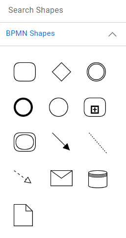 Creating the Symbol Palette Using BPMN Shapes in the JavaScript Diagram Control