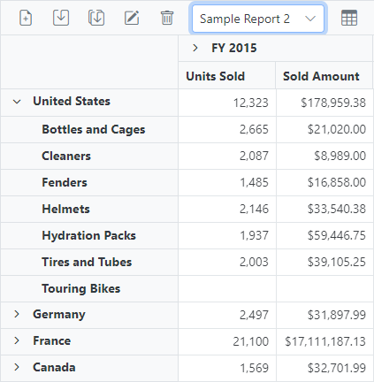 Saving a Copy of the Current Report with a Different Report Name