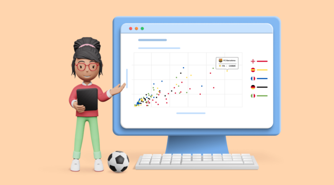 Chart of the Week Visualize the Spending and Earning among the Football League Clubs using WPF S