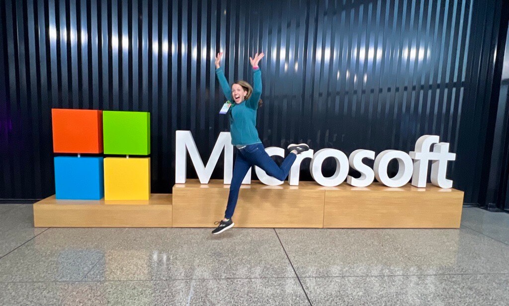Marissa at the End of Microsoft Build. Source Marissa.