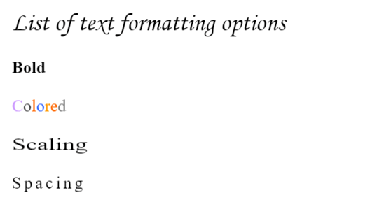 Character spacing and scaling in JavaScript Word Processor