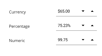 Custom Format Support with Numeric Up-Down Buttons