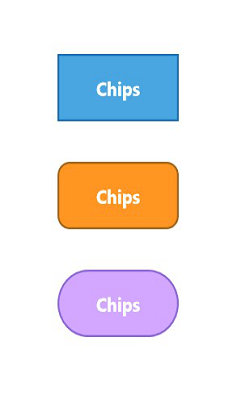 Customizing the corner radius in .NET MAUI Chips