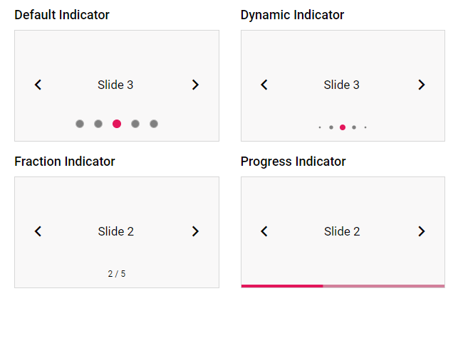 Indicator customization in Blazor Carousel component