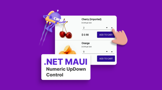 MAUI Numeric updown control