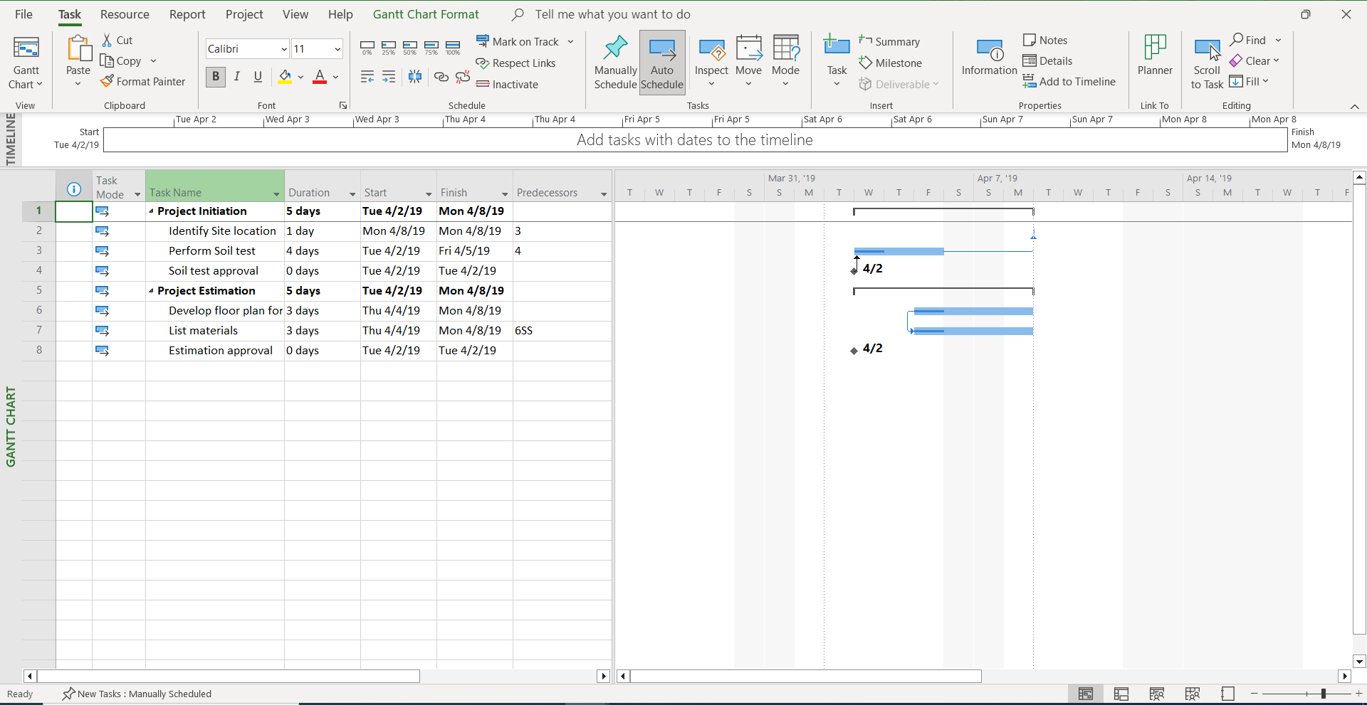 Importing Syncfusion JavaScript Gantt Chart data (XML file) in Microsoft Project