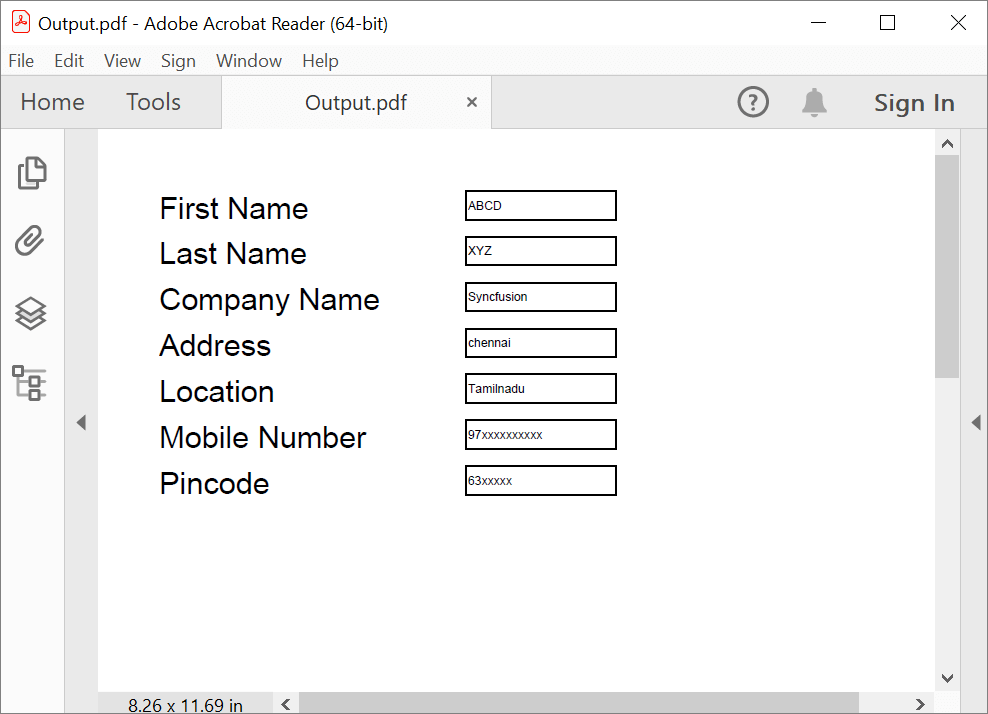 Importing form fields from FDF file to PDF form