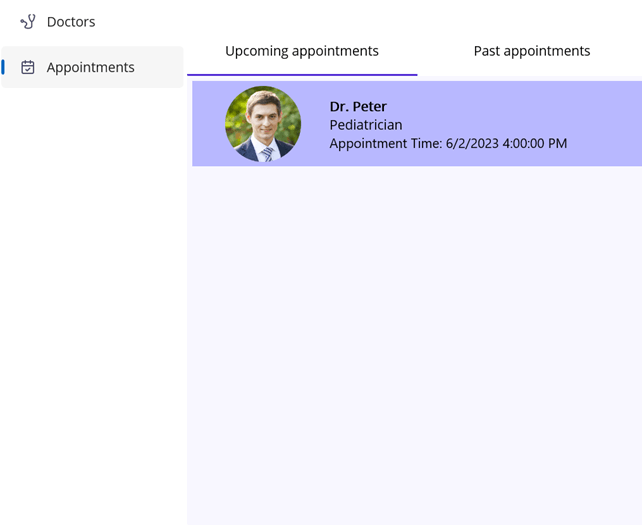 Viewing Upcoming Appointments in .NET MAUI Hospital Booking App