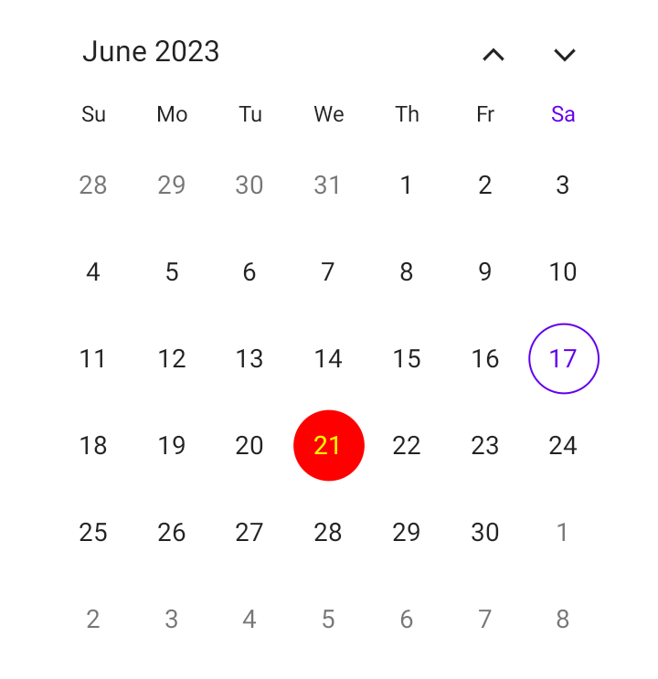 Customizing a Selected Date in .NET MAUI Calendar