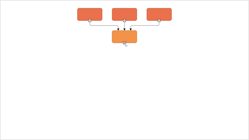 Expanding and collapsing nodes in a hierarchical tree with multiple parents using the Angular Diagram component