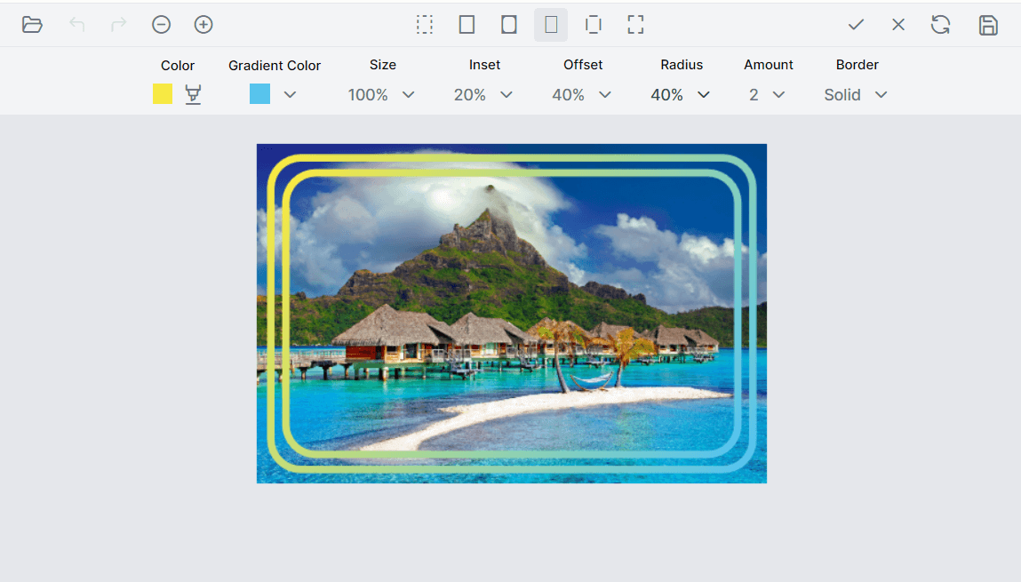 Frame support in Blazor Image Editor