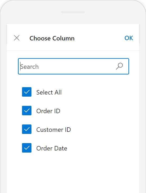 Enhanced adaptive UI in Blazor Data Grid