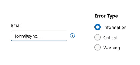 Different error types indication in WinUI Masked TextBox