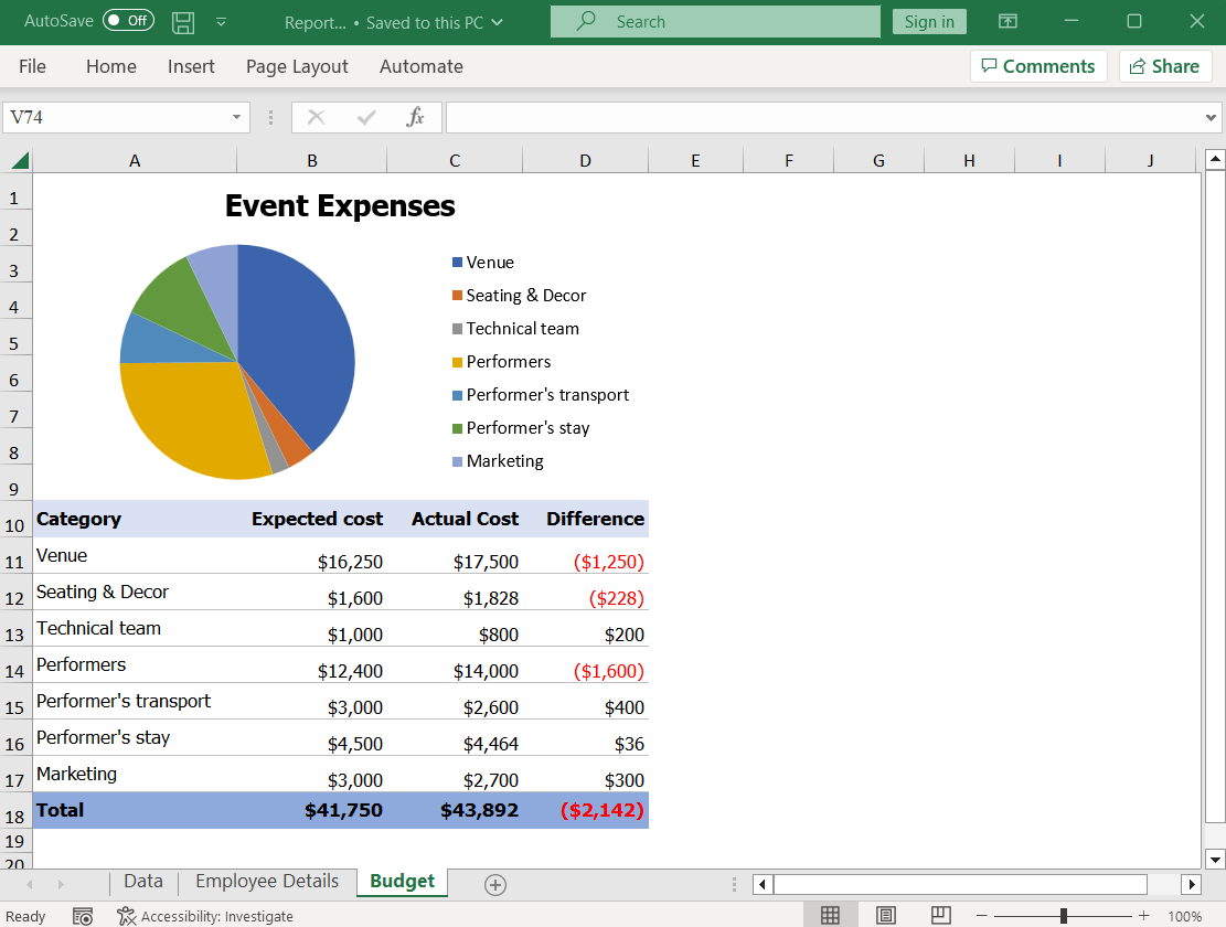 Input Excel document