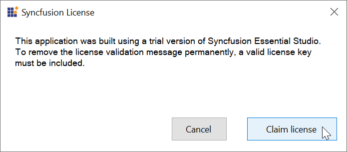 Register the Syncfusion license