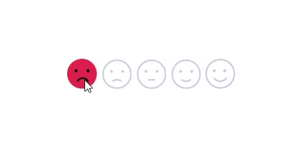 Emoji-type rating in the WinUI Rating control