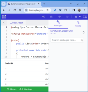 Explore the Possibilities of the Blazor Playground App | Syncfusion Blogs